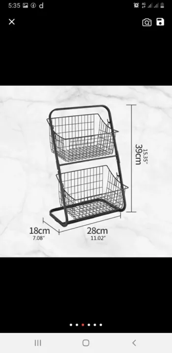 Kitchen%20Organizer%20Fruit%20And%20Vegetable%20Basket%202%20Tier%20Rack--In%20Black%20Colour%20-%20Image%203