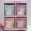 New cartoon Sanrio sticky note set, cute with pen, sticky note paper, small notebook, note-taking stick-in, student message sticker. 