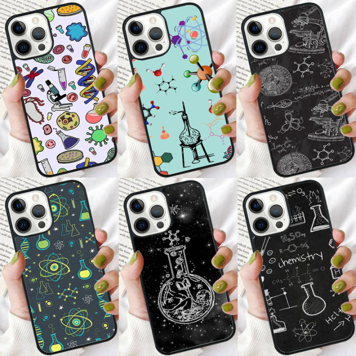 Science Biology Chemistry Phone Case For iPhone 16 15 14 plus XR XS 11 12 13 Pro max Soft Bumper Shell Cover coque