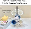 Countertop Coffee Mug/Teacup Organizer Hanging Tree Drainer Tea Coffee Cup Stand. 