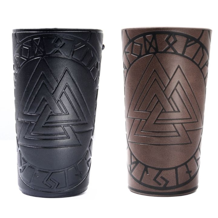 Unique Gauntlet Wristband PU Leather Medieval Vambrace Arm Guards Archery Bracer