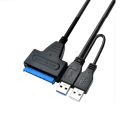 Hard Disk Cable USB Male To SATA Male Cable Hard Disk Drive Converter Adapter Support 4TB SATA Cable Data Transfer Cable Hard Disk Drive Converter 2.5" 3.5" Hard Drive. 