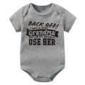 Back Off mam szaloną babcię drukowane śmieszne Body dla dzieci bawełniane Body z krótkim rękawem dla niemowląt chłopcy dziewczęta Onesies pajacyki ubrania. 