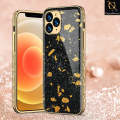 I_Phone 11 Pro Max Cover - Black Marble Series - Premium Electroplated Shutterproof Case Soft Silicon Borders Case. 