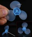 3pcs 623Y2A soft blue 62mm toy fan blade propeller three-blade propeller fan blade. 