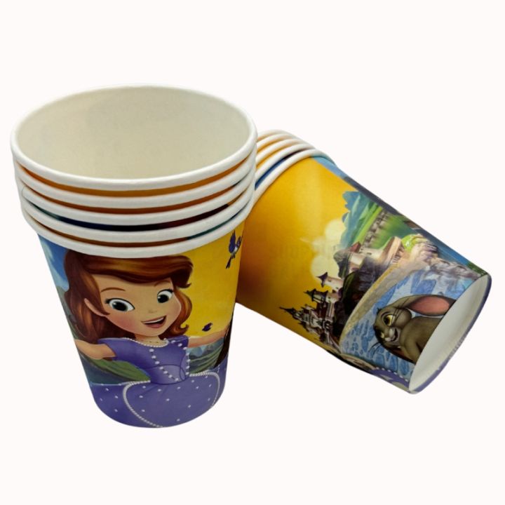 PRINCESS SOFIA PAPER CUPS - PACK OF 10 PAPER CUPS - PRINCESS SOFIA THEME PAPER CUPS