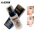 ELMAY Waterproof Moisturizing Oil Free Full Coverage Deep Whitener Liquid Foundation 40ml. 