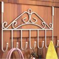 Over Door Hanger Hook Rack, Multipurpose Hanging Rack with 7 Hooks. 