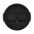 Camera Plastic Side Pinch Clip On Front Lens Cap Protective Cover Black 49mm. 