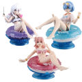 Swimming ring series handmade decorations Irena Chuyin Rem desktop decoration anime beautiful girl car doll. 