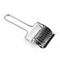 Stainless Steel Noodle Lattice Roller Dough Cutter Pasta Marker Kitchen Gadget. 