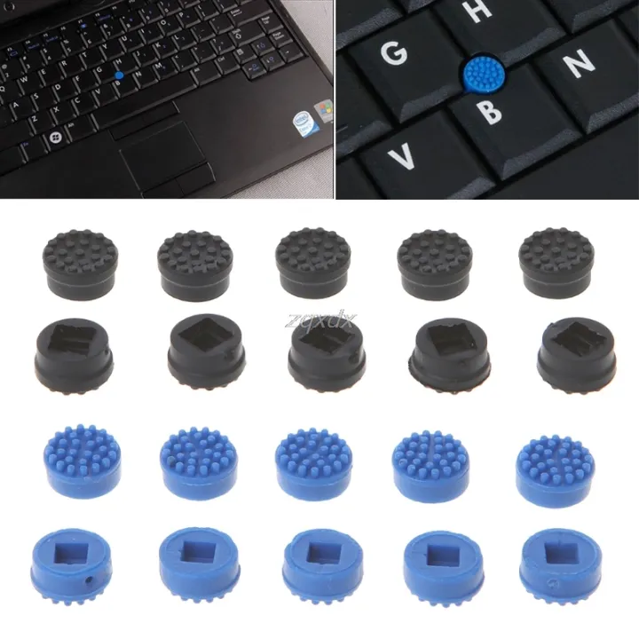 3 Pieces Laptop Mouse Pointer rubber Cap for Laptops TrackPoint Red and Blue Cap Keyboard Track stick cover