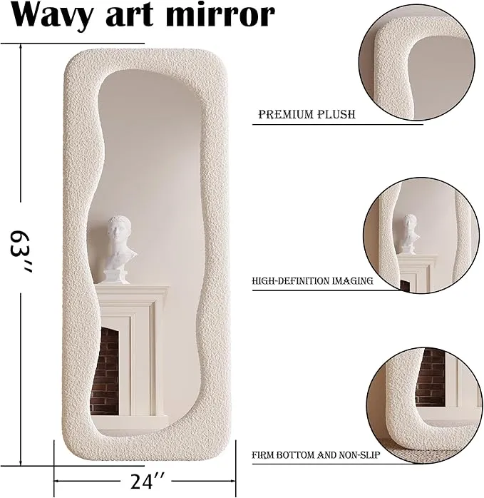 Irregular%20Wavy%20Full-Length%20Mirror%20-%2063"x24"%20Wave%20Arched%20Floor%20Mirror%20with%20Flannel-Wrapped%20Wooden%20Frame%20(White)%20-%20Image%204