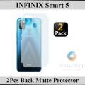 2Pcs Infinix Smart 5 Back Matte Protector Soft film Protection Soft Skin Sheet For Infinix Smart 5. 