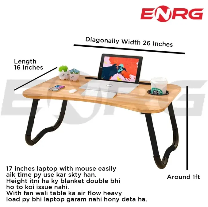 Energy%20-%20ENRG%20Dual%20And%20Single%20Fan%20Wooden%20Gaming%20Laptop%20Table%20For%20Bed%20Foldable%20Stand%20Ergonomic%20Portable%20Drawing%20Notebook%20Reading%20Food%20Breakfast%20Serving%20With%20Inbuild%20Tablet%20And%20Cup%20Holder%20Slots%20Couch%20Black%20Brown%20Pink%20Yellow%20Green%20White%20Blue%20-%20Image%205