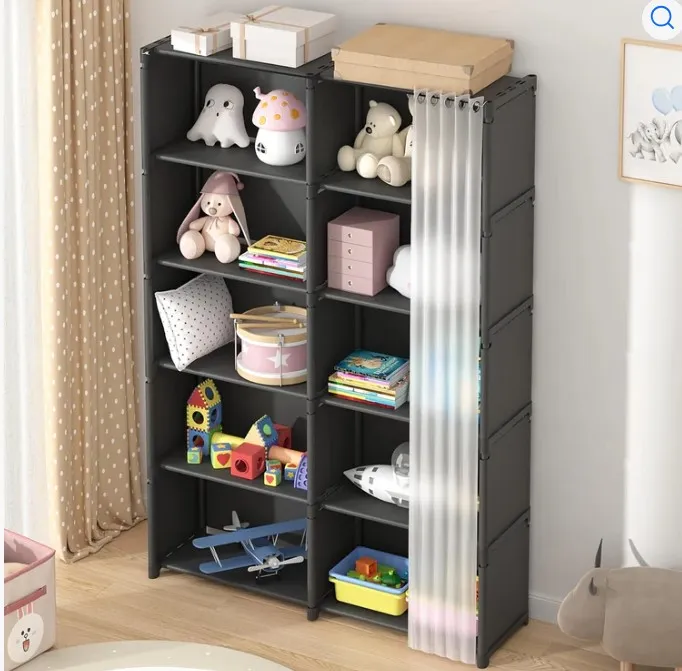 Multi-Use%20Bookshelf%20Storage%20Rack%20%7C%20Large%20Capacity%20Single%20&%20Double%20Row%20Organizer%20for%20Books,%20Toys%20&%20Clothes%20-%20Image%202