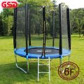 Trampoline 6 Feet Round Trampoline and Enclosure with spring kids bounce ring, jumping castle. 