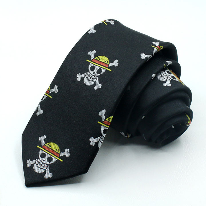 2024 New One Piece tie ONE PIECE anime peripheral Straw Hat Pirates skull tie ARMANI FSJAINGS
