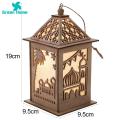 Green Home Table Lamp Eye Protection Hanging Lamp Wooden Wind Light Party Decoration. 