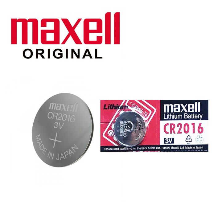 MaxellOriginal 1 Pcs CR2016 3V Lithium Battery Button Coin Cell