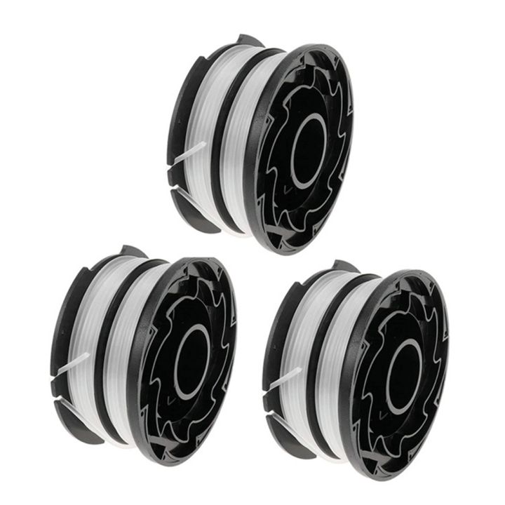 3 Pack String Trimmer Spools for BLACK+DEACKER DF-065 DF-065BKP GH700
