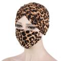 Twisted Hooded Cap Mask Set Aanti-seize Button Turban Hat Muslim Turban Hat Hijab Muslim Woman Hijab Caps. 