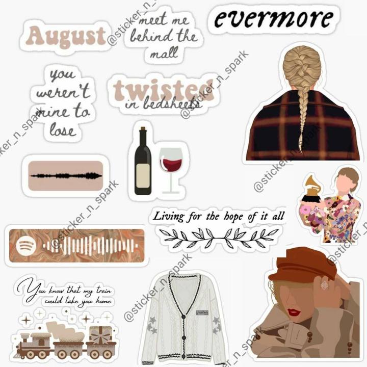 Taylor Swift Stickers set of 14