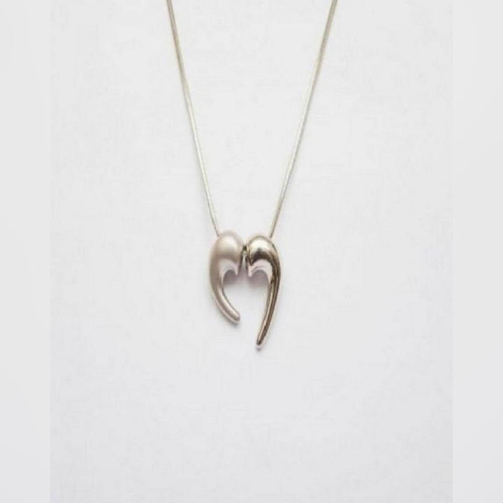 Valentine's Day Silver Metal Shape Pendant for Women