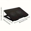 Laptop Cooling Pad Dual Fan With RGB Lights - Cooling Stand 8 Fan With 7 Gear To Adjust Height - For Upto 20" Laptops - USB Powered Connection. 