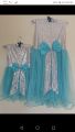 Party wear Net and Silk cute mom and daughter matching Dress, Mother and baby Dress, Mother and baby same frock, Mother and Baby Same Dress. 