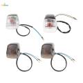 LED Turn Signal Lights Indicator Lamp for Honda CBR250Rr MC22/CBR400Rr NC29 - Transparent. 
