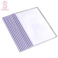 Clear Folder with Sliders 10 Pcs Clear Report Covers with Sliding Bar A4/letter Size No Punching Required Thickened Drawbar Folder Convenient Document Protection for Southeast Asian for Documents. 