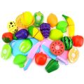 Kid Set Kitchen Pretend Play Mainan Fruit Cutting Toys Mix & Match. 