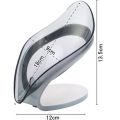 Soap holder for bathroom soap dish modern style and space saving leaf shape soap holder self draining. 
