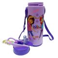 The Ultimate Dora Girls Characters School Water Bottle: Stay Hydrated and Cool, Bright Rite Cool Sports Water Bottle Perfect for School Kids Plastic Thermo Insulated, Flip-Up Lid, Nozzle Straw 600ml. 