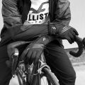 Mens Bike Bicycle Real Leather Gloves Winter Fleece Lined Soft Comfy Cycle Driving Black Thermal Gloves. 