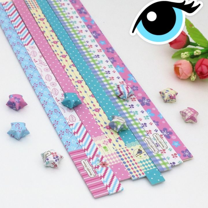 Sunfloweio 130pcs Hardcover star art star strip Korean style figure each set of star origami folding star paper lucky star paper craft