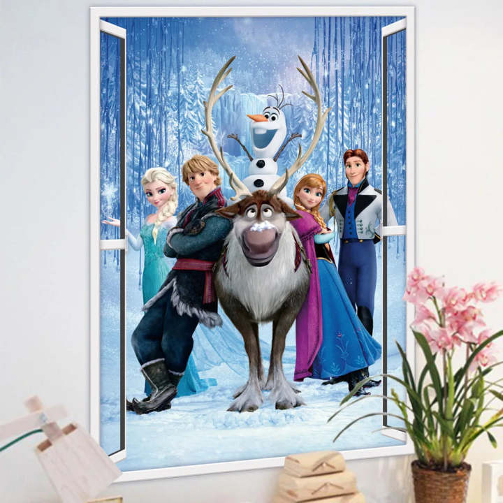 cartoon-princess-elsa-anna-diy-frozen-wall-stickers-kids-rooms-background-decoration-removable-children-bedroom-poster-decor-lm7023