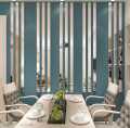 Acrylic Golden Strip Mirror Wall Stickers, DIY Geometric Removable Acrylic, Size 1×96 inches. 