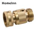 Hose Connector Rustproof Brass Garden Hose Adapter Quick Connector for Leak-proof Fitting Southeast Asian Buyers' Choice Male Hose Connector. 