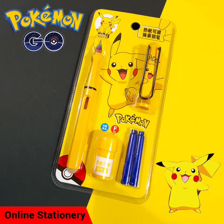 CHREN Pikachu Erasable Cute Fountain Pen Set With Refill Inks 4021