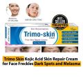 Trimo Skin Kojic Acid Skin Repair Cream for Face Freckles Dark Spots and Melasma Finally, a Dark Spot Cream That Works Clear Melasma, Freckles & Dark Spots! Health & Beauty &gt; Skin Care &gt; Moisturizers and Cream. 