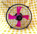 Small Table or Wall Fan - Steel Body Fan - Size 9 Inch-DC 12V. 