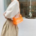 Summer Clear Fluorescent Armpit Jelly Tote Shoulder Bag. 