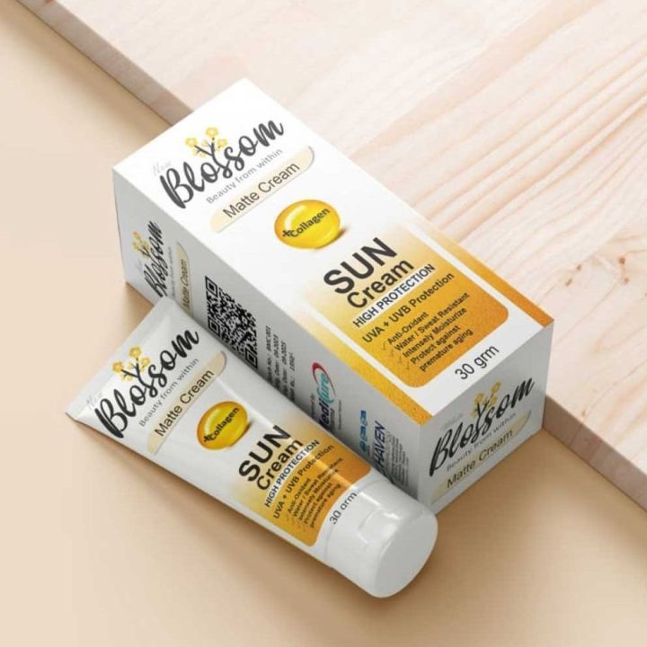 Blossom Sun Matte Cream - Lightweight | Blossom Sun screen Price in Pakistan | Blossom Sun Matte Cream Price | Blossom Cream Price | Oil-Free SPF Protection for Oily & Sensitive Skin | Shine-Free Finish | Perfect Daily Sunblock for Pakistani Climate