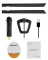 BrosTrend AC1200 Dual Band Wifi USB Adapter with 5dBi Antennas. 