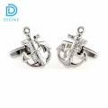 Golden/Silver Anchor Shape Cufflinks for Men - Royal Cuff-links for Men. 