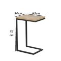 C-Shape Nordic Wrought Iron Stylish Coffee Table. 