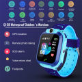 Q12 Smart Phone Watch For Children Student 1.44 Inch Waterproof Student Smart Watch Dial Call Voice Chat（blue）. 