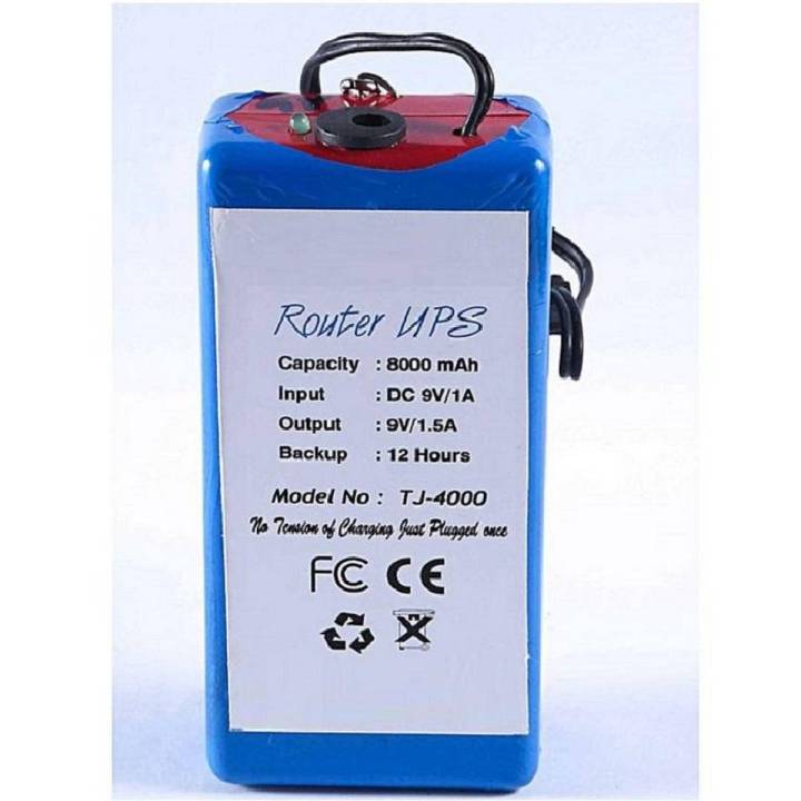 Automatic WiFi Router Ups Power Bank for 9 volt router